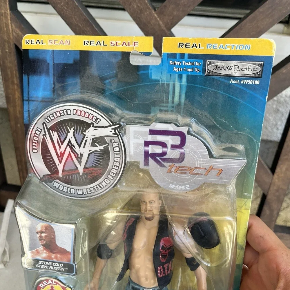 WWF Stone Cold Steve Austin Wrestling FACTORY WWE R3 Tech Figure 2002